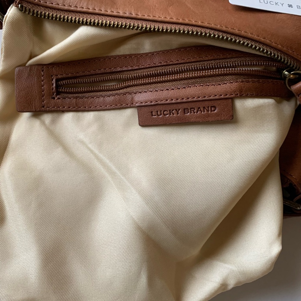 Lucky Brand Tan Leather Crossbody Bag - Picture 7 of 11